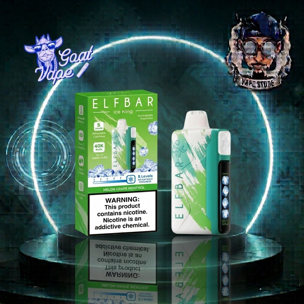 ELFBAR ICE KING 40K MELON GRAPE MENTHOL